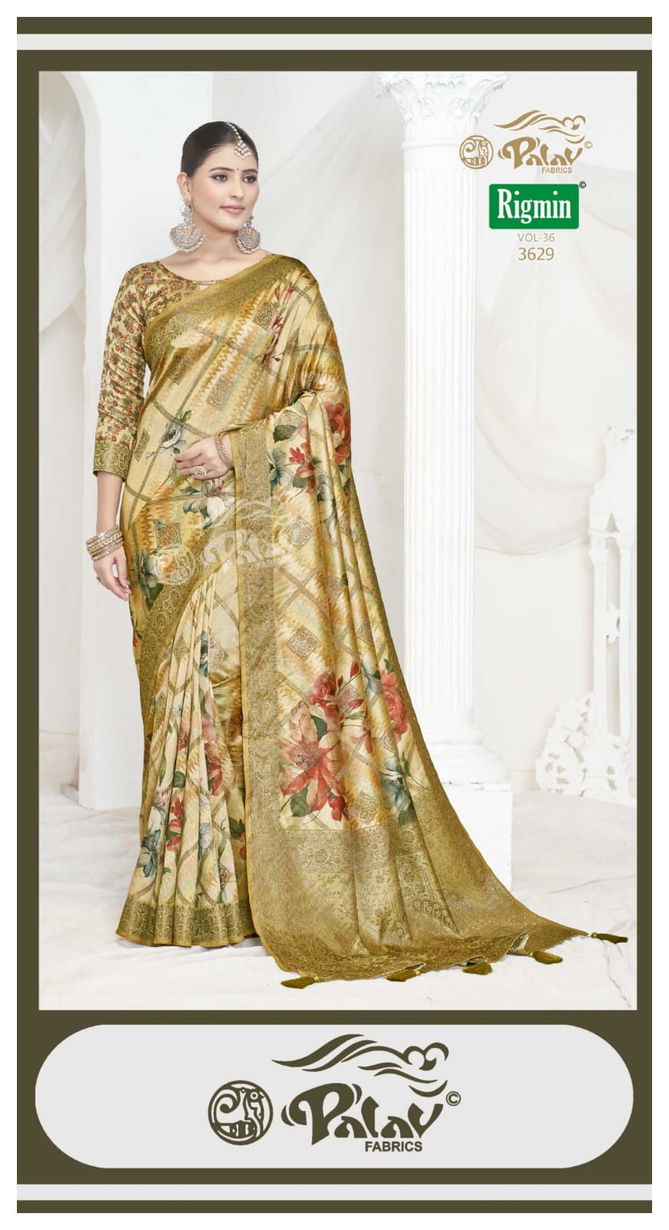 Rigmin Vol 36 By Palav Digital Printed Silk Sarees Wholesalers In Delhi